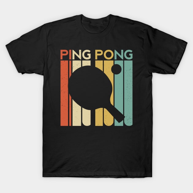 Retro Ping Pong Legend Table Tennis Champion Winner Vintage Paddle T-Shirt by Shirtsurf